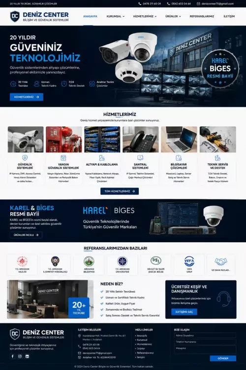 Deniz Center – Kurumsal Web Tasarım & Yazılım Projesi
