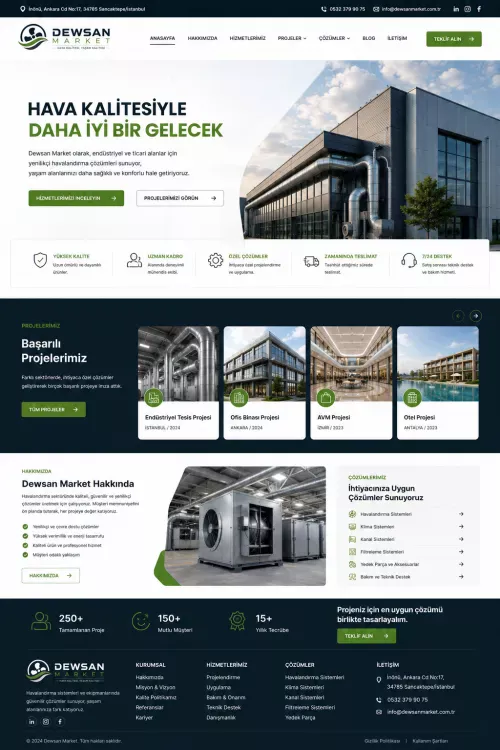 Dewsan Mekanik – Kurumsal Web Tasarım & Yazılım Projesi